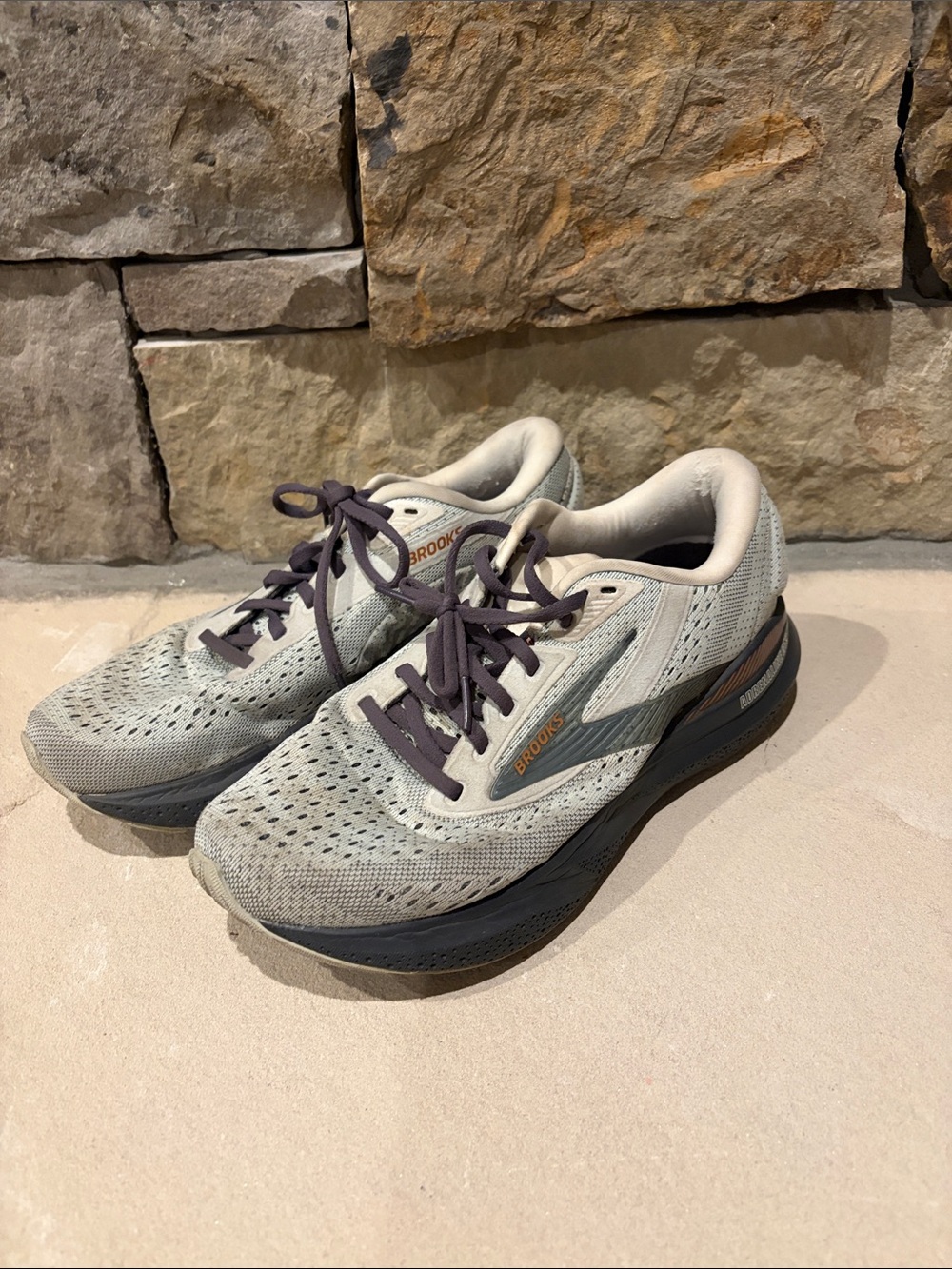 Brooks Women’s Neutral Running Shoes - Light Gray with Dark Gray Accents